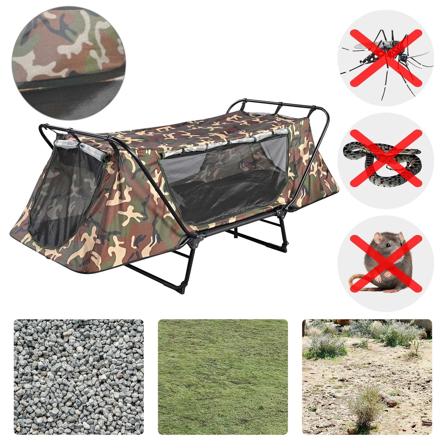 Single Tent Cot Basic