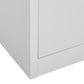 Locker Cabinets 5 pcs Light Gray 35.4"x17.7"x36.4" Steel