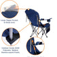 Outdoor Reclining Camping Chair 3 Position Folding Lawn Chair Supports 350 lbs