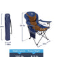 Outdoor Reclining Camping Chair 3 Position Folding Lawn Chair Supports 350 lbs