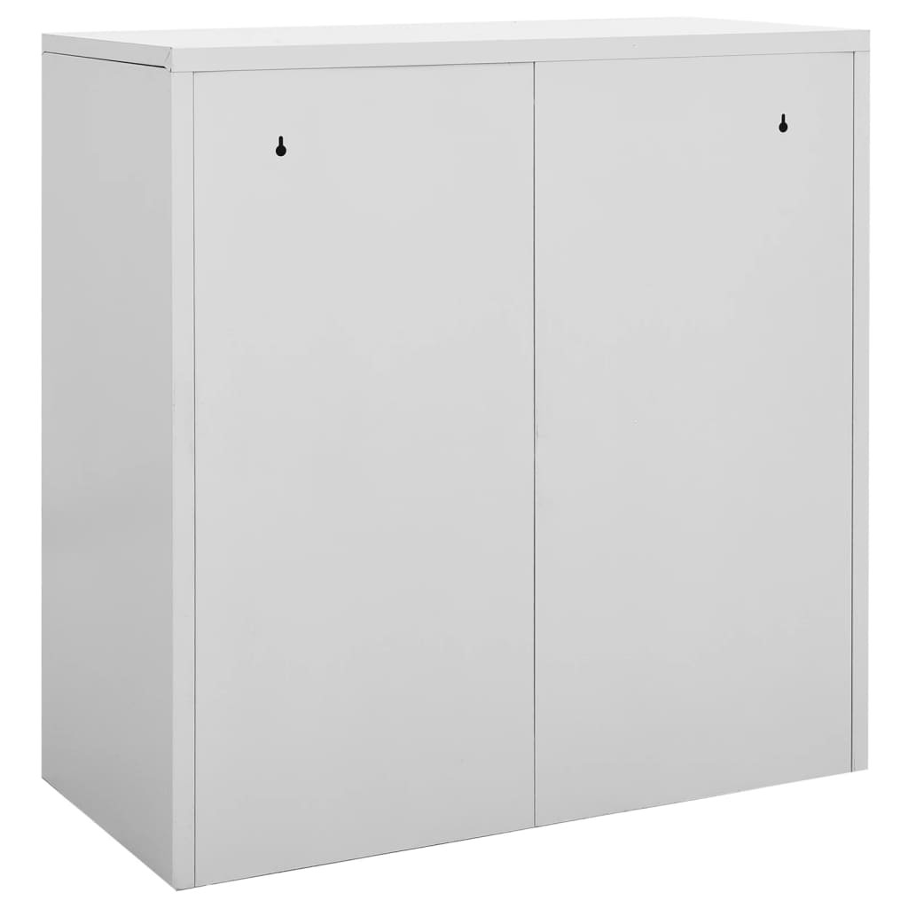 Locker Cabinets 5 pcs Light Gray 35.4"x17.7"x36.4" Steel