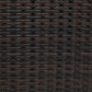 5 Pieces All-Weather Brown PE Rattan Wicker Sofa Set Outdoor Patio Sectional Furniture Set Half-Moon Sofa Set with Tempered Glass Table