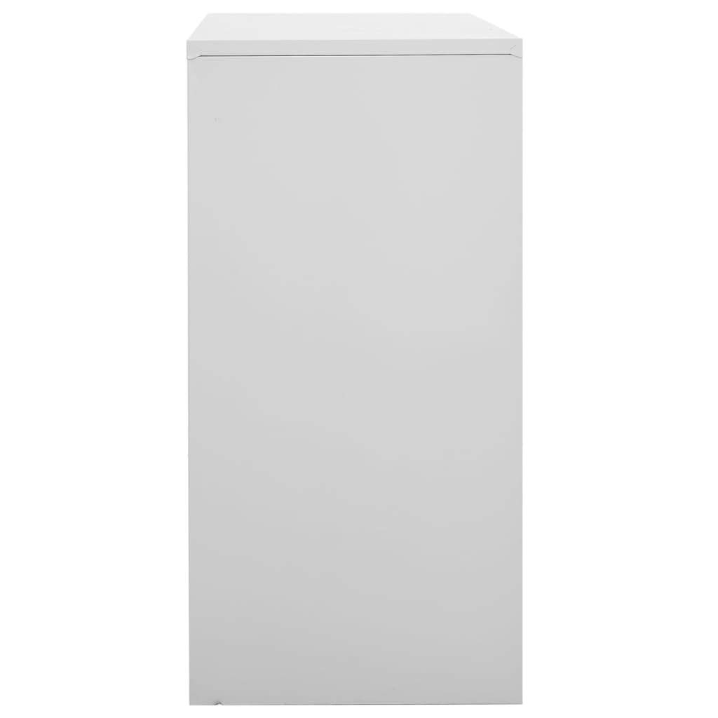Locker Cabinets 5 pcs Light Gray 35.4"x17.7"x36.4" Steel