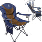 Outdoor Reclining Camping Chair 3 Position Folding Lawn Chair Supports 350 lbs