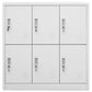Locker Cabinets 5 pcs Light Gray 35.4"x17.7"x36.4" Steel