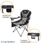 Outdoor Reclining Camping Chair 3 Position Folding Lawn Chair Supports 350 lbs